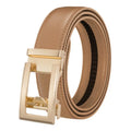LQbelt Men's Automatic Buckle Belts Split Leather Belt for Men Ratchet Belts Male OEM Factory Custom