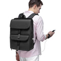 Women's 15.6 Inch Anti-Theft Laptop Backpack USB Charging Port Waterproof PU Computer Bag for School for Computer School Use