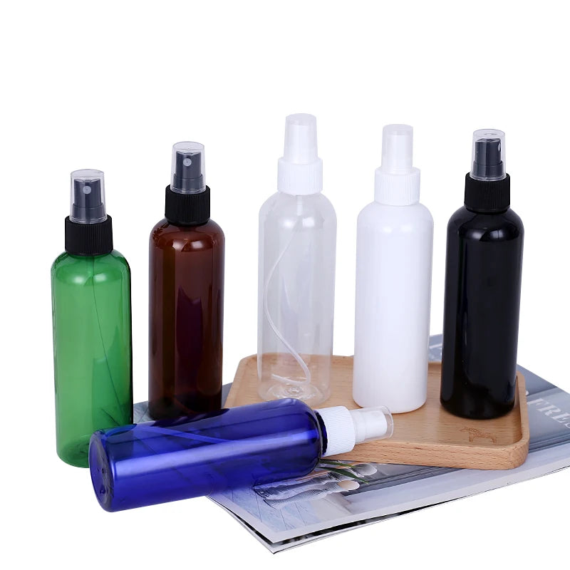 Wholesale 30ml 50ml 100ml 120ml 150ml 200ml 250ml 300ml 8oz Empty Mist Spray Bottle Amber Black Transparent Plastic Spray Bottle