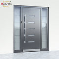 Heavy Duty Luxury Design Metal Front Entry Security Doors Villa Exterior Main Entrance Steel Pivot Door  for Apartment Exterior