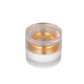 Factory Price 30g Gold Acrylic Plastic Cream Jar with Clear Lid Empty Luxury Cosmetic Container for Skin Care