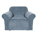 Velvet Stretch Sofa Cover 1 Cushion Couch Covers Armchair Covers for Living Room Armchair Slipcovers for Chairs