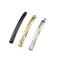 6mm*6.8cm 2.7Inch  Arched Shiny Metal Bobby Pins Plain Hair Slides for Girls Hairpins for Handmade Hair Accessories