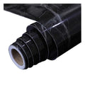Glossy Marble Paper Granite Black Roll Kitchen Countertop Cabinet Furniture Refurbishment Thick Wallpaper PVC Easy Removable Upg