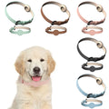 New Design Waterproof Smooth Soft Pu AirTag Dog Collar with Air Tag Holder Cat Collar for Puppies Kittens