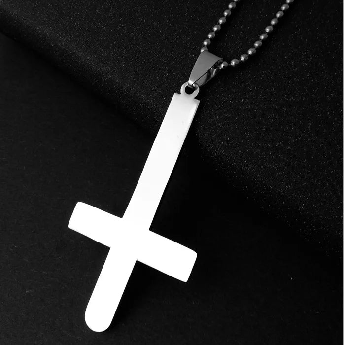 Customized Sliced Stainless Steel Cross Pendant Necklace Chain SCP012