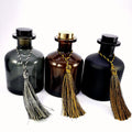 Wholesale Car Home air Freshener Container 150ml Matte Black Aroma Reed Diffuser Bottles Thick Glass Diffuser Bottle