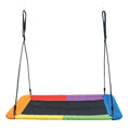 XL Rectangular Adjustable Metal Playground Swing Set with Modern Design Outdoor Use School & Gym Applications Tree Straps