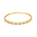 Elegant Luxury Girls 18K Gold Plated Adjustable Crystal Big Cuff Bracelet-Elegant Opening Charm Bangles Wedding Gift