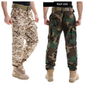 Wholesale Men's Quick Drying Canvas Mid Waist Straight Pattern Cargo Pants Outdoor Camouflage Desert Jungle Training Pants