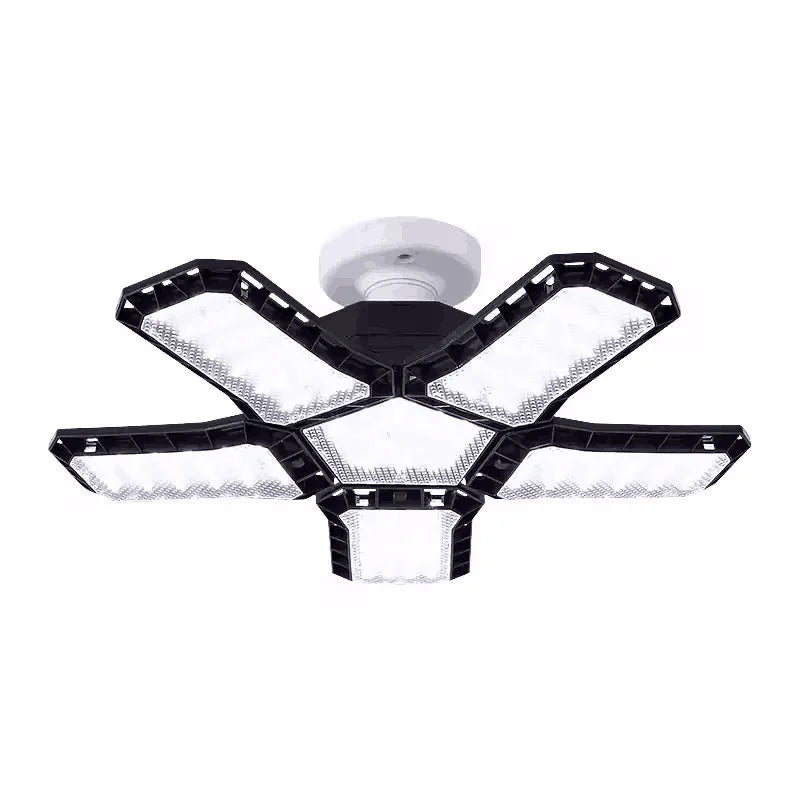 Practical Hot Sale 80W High Power Garage Workshop Lamp Hexagon Led Foldable 5 Adjustable Panels Car Shop Lights MegaBDM