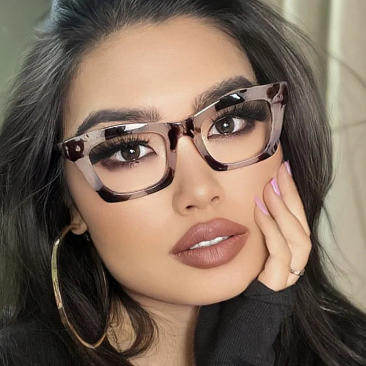 PLS4425 New Fashion TR90 Frame Blue Light Block Eyeglasses Women square Anti Blue Ray Protect Eye Computer Optics Glasses