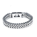 Best Price Custom Men's Vintage Style Stainless Steel Cuban Curb Link Chain Bracelet Waterproof Wholesales Fashion Bracelet
