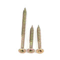 Factory Price Custom Metric Stainless Steel Full and Half Tooth Threaded Yellow Wood Phillips Flat Head Self Tapping Screws