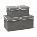 Factory Price Customized Clothing Bag Linen Storage Box with Lid Organizer Press Technics