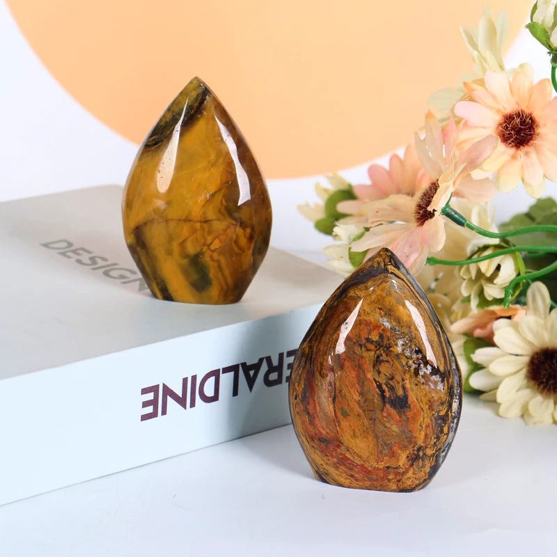 Wholesale Hot Sale Natural Healing Crystal Stone Polished Pietersite Flame for Home Decoration
