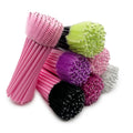 Bendable Nylon Cosmetic Mini Makeup Solid Cleaning Eye Lash Applicator Mascara Brush Eyelash Wand Extension Disposable Spoolie