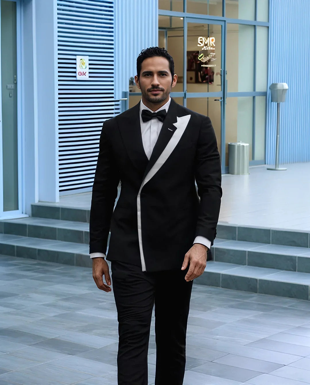 Black Red Modern Lapel Collar Men's Suit 2 Pieces Blazer Pants Business Formal Work Wear Wedding Groom Customized Homme