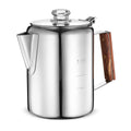 FREE SAMPLE Percolator Coffee Maker Pot Durable Stainless Steel Material Ideal for Home Camping & Travel
