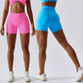 SHINBENE Custom Logo Eco-Friendly Breathable Spandex Nylon Workout Yoga Athletic Shorts High Waisted Elastic Waist Biker Shorts