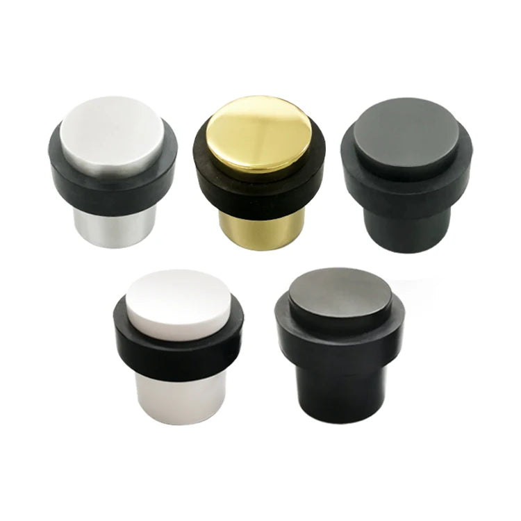 Minimalist Design Hotel Bathroom Cylindrical Door Stopper Protective Pad Door Crash Pad Wall