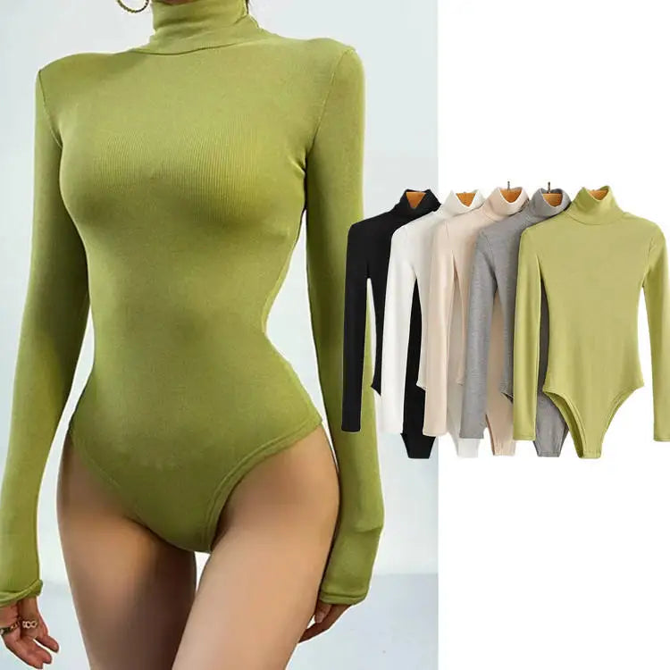 Custom Gym Wear One Piece Sports Yoga Long Sleeve Bodysuits Workout Fitness Eco-friendly Stretchy Jumpsuits for Women