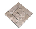 Cheap Price Modern Interlocking Anti-Slip Waterproof Fireproof Eco-Friendly Brushed WPC DIY Decking Tiles 5-Year Warranty for