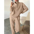 2026 Women's Clothing Custom Two Piece Sweatsuit for Ladies Wholesale Fleece Tracksuit 2 Piece Hoodie and Sweatpants Set