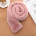 Soft Feeling Double Side Scarves Winter Thermal Faux Fur Scarves