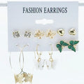 Go Party Wholesale Fashion Women Earrings Set butterfly Stud Earring Diamond Earrings