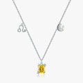 925 Sterling Silver Fashion Fine Jewelry Signs of Zodiac Leo Symbol Brand Charms Pendant Link Chain Necklace