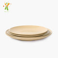 Biodegradable Plates Eco Friendly Dishes Dishwasher Usable Rice Husk Round Plate