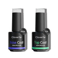 Hema Free 15ml Rubber Top Coat Gel Glossy No Wipe Gel Top Coat and Base Coat Set
