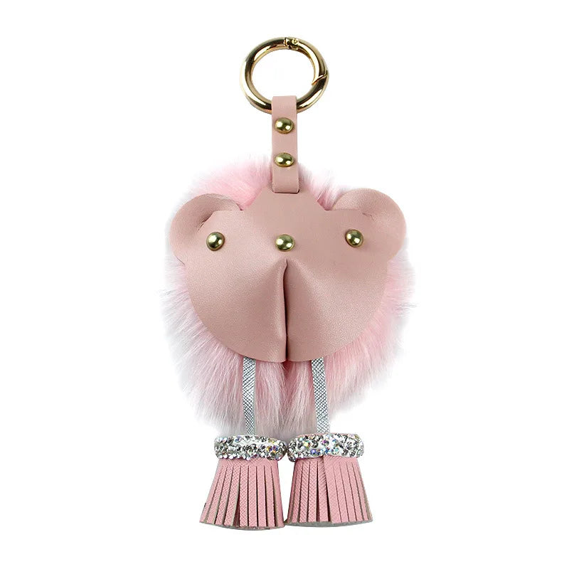 Hot Selling Luxury Personalized Custom Designer Car Key Chain Bag Pendant Leather Keychains