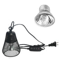 Timeable Dimmable Switch Reptile Heat Lamp 360 Rotatable Heavy Arm for Basking Spot for Animal Enclosures Aquariums Plastic
