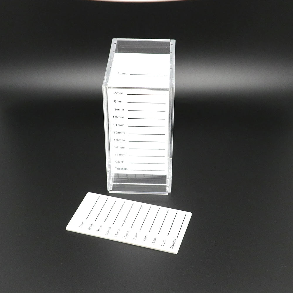 104# 5 Layers Lash Boxes Transparent Eyelash Extension Storage Box Acrylic Lash Pallet Holder Case Grafting Eyelash Display