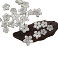Mother of Pearl Carved Shell Flower Natural  Pearl Shell Flower Shaped Beads