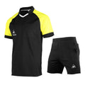 Professional Judge Shirt With Shorts Soccer Referee Uniform Men Football Referee Jersey Set Short Sleeve Soccer Referee Uniform