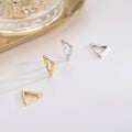 Hoop Minimalist Jewelry Manufacturer Custom Triangle Earrings