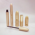 HUIHO Fashion Bullet Design 6ml Gold Shiny Empty Cosmetic Packaging Container Luxury Mascara Tube With Custom Logo
