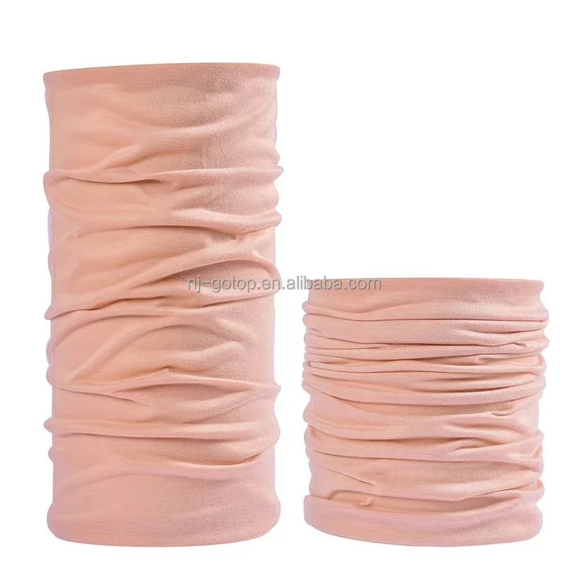 Seamless Outdoor Breathable Face Cover Men Women's Outdoor Adult Neck Gaiter Bandana Balaclava Head Wrap Headwear Scarf Face