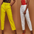Elegant Women High Waist OL Pants Ladies Long Loose Casual Trousers With Blet Fashion Suit Pants
