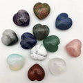 Wholesale Natural Crysta Crafts Rose Quartz Heats Healing Amethyst 3cm Heart Crystal Heart for Home Fengshui