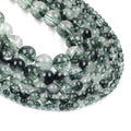 Wholesale Natural Stone 4/6/8/10/12 Ghost Green Quartz Crystal Round Loose Stone Beads for Jewelry Diy Making