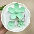 Hot-Selling Plastic Flower Grab Clip Color Combination Set Fashionable Hair Accessories for Vacation with Shark Head Hair Claw