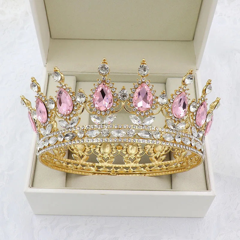Wholesale Customized Rhinestone Crowns Tiaras Bridal Tiara Wedding Hair Crown Wedding Dress Accessories Bridal Headdress