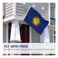 Hot Selling Custom Waterproof 3*5 ft 100% Polyester Double-sided Malaysian Chinese Association Election Flag