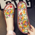 High-end fabric slippers for women and men summer home sandals with ink painting style