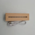 Wholesale 3D Rectangular LED Night Light Base Bottom Toggle Switch Battery Operated E27 GU10 Lamp Holder Wooden CE Certified
