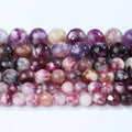 JSES Natural Purple Lepidolite With Unique Glitter 6-10mm Loose Beads for Jewelry Making Bracelets Wholesale Crystal Stone Beads